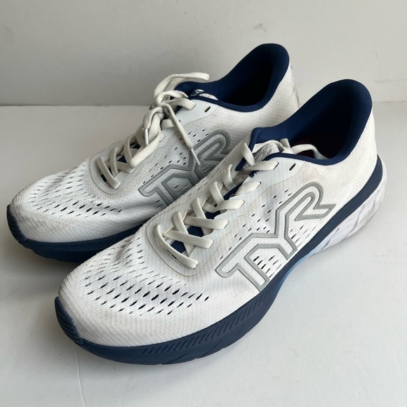 TYR RD-1X Running Shoes Sneakers White Blue Men 11.5 Women 13